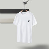 Off White T Shirt Ow Men'S And Women'S Short Sleeve Tshirt Cotton Back Arrow Round Neck Loose Owt