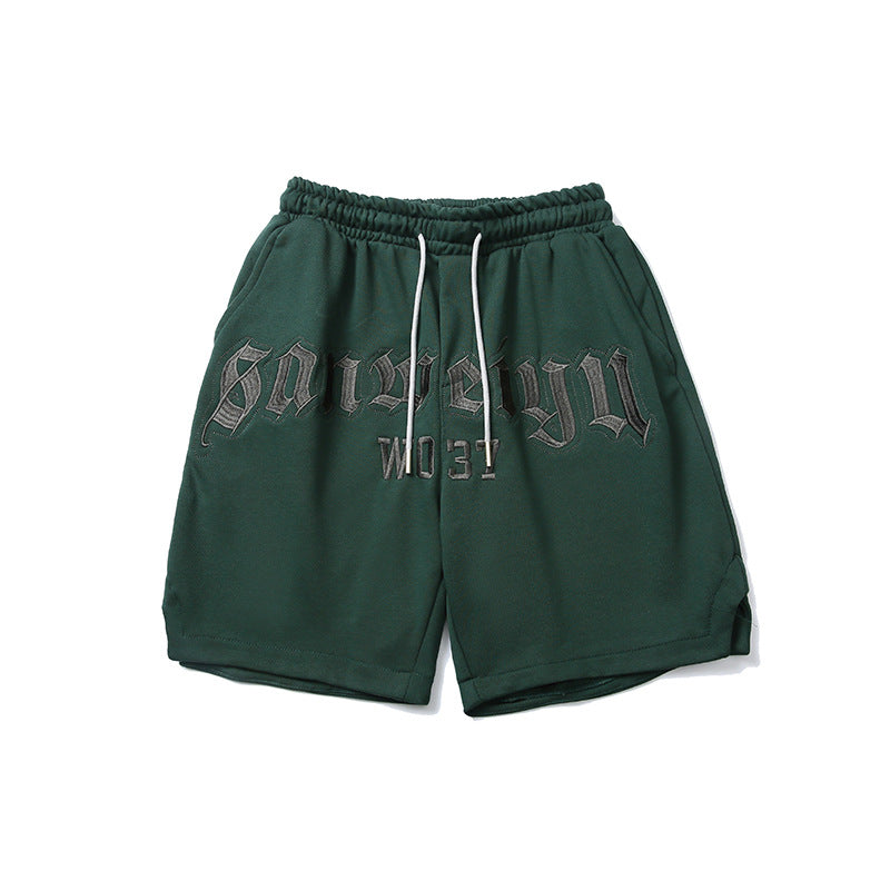 Men Shorts Summer Men's Letter Embroidery Sweatpants Casual Loose Shorts