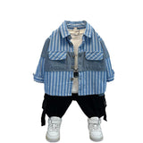 Toddler Boys Sweater Boys Autumn Wear Denim Jacket Spring and Autumn
