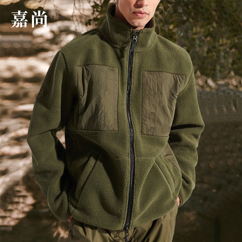 Baja Hoodie Retro Patchwork American Coat