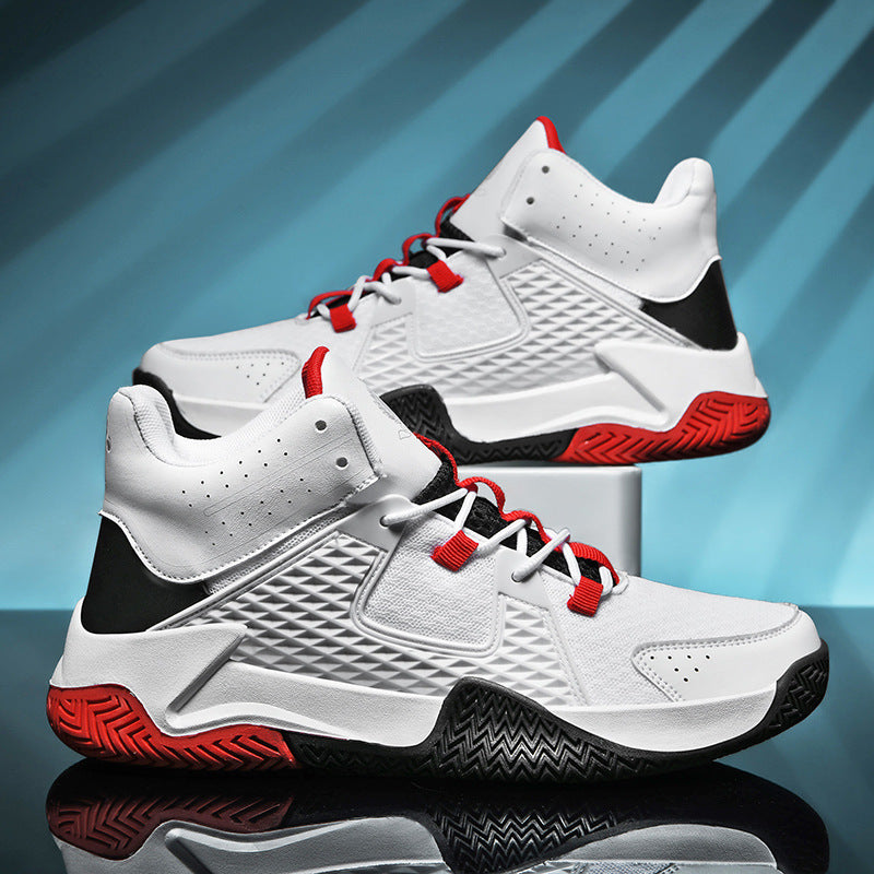 Men Basketball Shoeses Sports Breathable Shock Absorption Wear-Resistant Non-Slip Men Basketball Shoeses