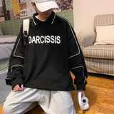 Men's Sweatshirt Fall Lapels Men's and Women's Long Sleeves plus Size Casual