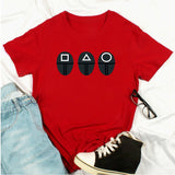Squid Game Costume Printed Short-Sleeved Men's and Women's T-shirt