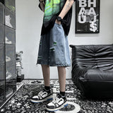 Men Denim Shorts Summer Men's Jeans Shorts Loose