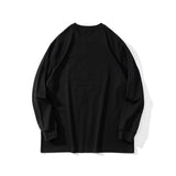 Man Fall Outfits Street Hip-Hop Love Flame Graffiti Thin Sweater Men 'S Fashion Brand Loose Couple Casual All-Matching Long T-shirt