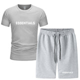 Fog Fear Of God T Shirt & Shorts 2 Pieces Set Summer Men'S Short Sleeve T-Shirt Shorts Casual