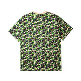 Aape T-Shirts Short Sleeve Men's and Women's Camouflage round Neck Letter Print T-shirt Fashion Brand