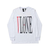 Vlone Hoodie Long Sleeve Pullover Hoodie Large V Round Neck Sweater Men And Women Loose