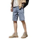 Men Denim Shorts Summer Denim Shorts Men's Loose