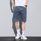 Men Denim Shorts Thin Denim Shorts Men's Summer Loose Men's