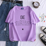 BTS Proof T Shirt Summer Loose Cotton T Top for Women