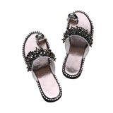 Women Open Toe Sandals Flats Summer Fashion Slippers Flat Flip Toe Cool Women's Slippers