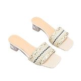 High Heels Slides Summer Casual Slippers