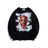 Crew Neck Sweatshirts for Men Men's Printed Sweater Men's Fashion Brand High Street Loose
