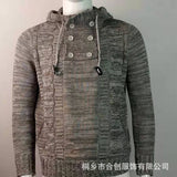 Baja Hoodie Knitted Coat Spring plus Size Turtleneck Hooded