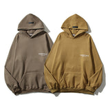 Kanye West Sunday Service Hoodie Fog Flocking Small Icon Printing Plus Velvet Hoodie Sweater