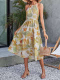 Nine Britton Dress Yellow Printings Dress