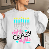 Merry and Bright Sweatshirts round Neck Long Sleeve Sweater Dazzling Color Letters Printed