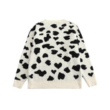 Men Sweater Love Full Printed Sweater Men Loose round Neck Sweater