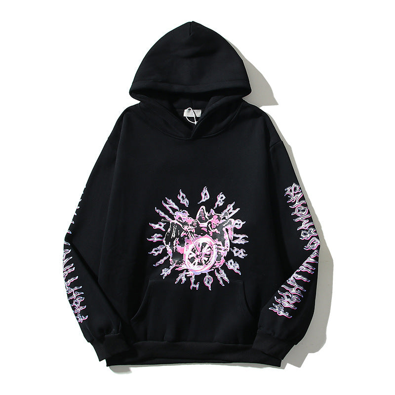 Kanye West Sunday Service Hoodie Pink Letters Printed Couple Hooded Pullover