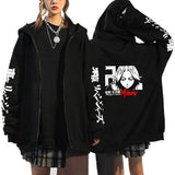 Anime Hoddies Tokyo Revengers Zipper Sweater Fleece Couple Coat Men