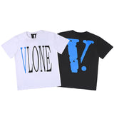 Vlone T Shirt Hip Hop Men'S And Women'S T-Shirt Couple Wear