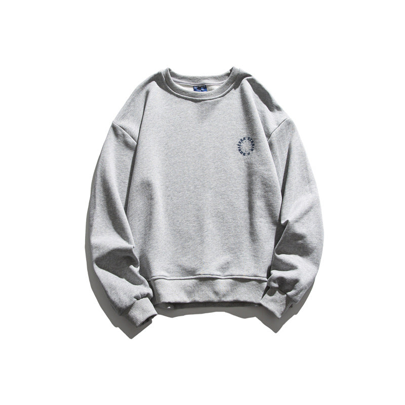 Crew Neck Sweatshirts for Men Men Autumn Printed Crew Neck Top Men