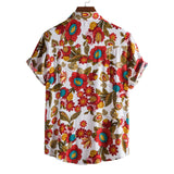 Camp Collar Shirt Printed Shirt Short Sleeve
