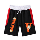 Vlone Shorts Printed Summer Men'S Beach Pants Bermuda Shorts