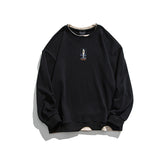 Crew Neck Sweatshirts for Men Men's Clothing Autumn Printing round Neck False Two Pieces Sweater for Men