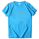 Valentine's Day T Shirt ECG Heart-Shaped Rhinestone Summer Large Size Top