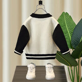 Toddler Boys Sweater Boys' Sweater Knitwear Long Sleeve