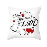 Valentine's Day Pillow Covers 4 Piece Random Styles Together, Home Pillow Cushion Cover