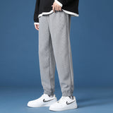 Grey Sweatpants Autumn and Winter Solid Color Loose Trendy Outdoor Casual Men's Pants