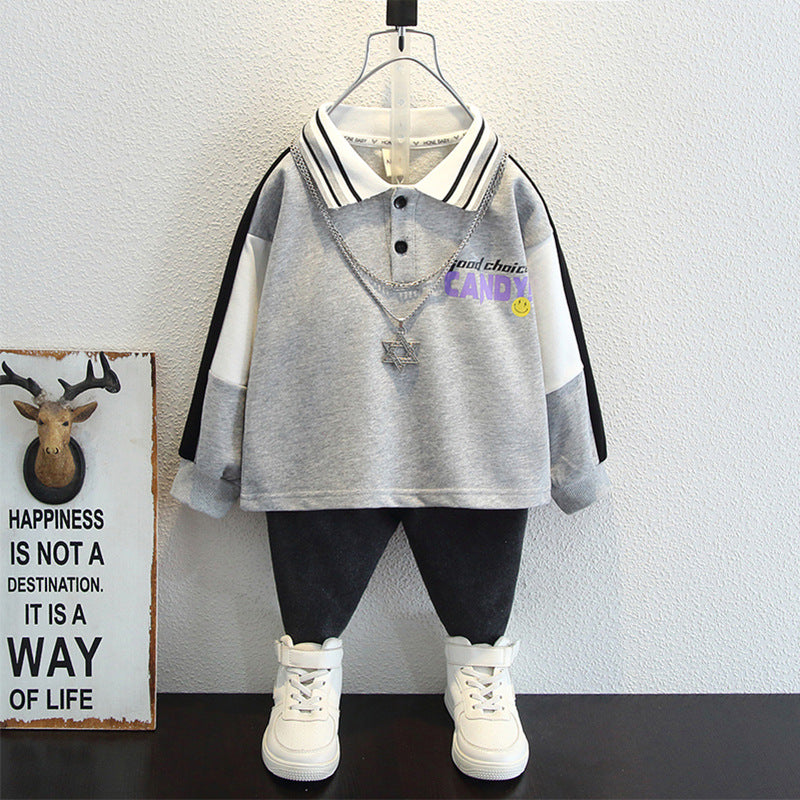 Toddler Boys Sweater Sweater Men's Spring and Autumn Clothing Children's Clothing