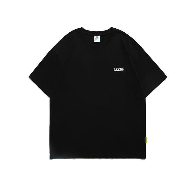 Men T Shitrs Stitching Love Pattern Printing