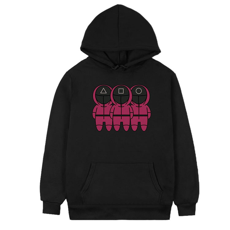 Squid Game Costume round Six Cartoon Printed Pullover Hoodie