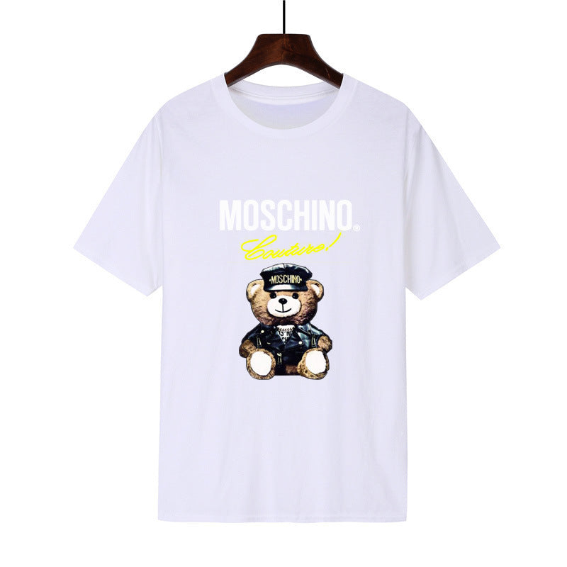 Moschino T Shirt Street Hip-Hop Men'S Short-Sleeved T-Shirt