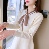 Maxi Burgundy Dress Formal Autumn and Winter Knitted Dress Women's Long Sleeve Pullover Sweater Skirt