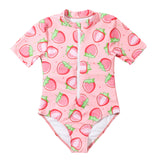 Children Swimsuit Children's Swimsuit Women's Printed One-Piece Sun Protection