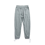 Man Fall Outfis Autumn Solid Color Exercise Casual Pants Men and Women Loose All-Matching Wide Leg Ankle-Tied Sweatpants