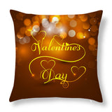 Valentine's Day Pillow Covers 4 Piece Random Styles Together, Love Heart Peach Skin Fabric Valentine's Day Pillow Cover Car Office Sofa Cushion