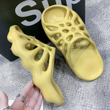Mens Slide Summer Outdoor Wear Spider Web Slippers Men'S Fashion Coconut Sandals