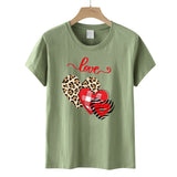 Valentine's Day T Shirt Short-Sleeved Men's and Women's Letter Printed T-shirt Top