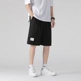 Men White Shorts Men's Summer Straight Loose Casual Pants Sports Pants