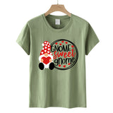 Valentine's Day T Shirts Couples Letter Heart Printing Women's Pullover T-shirt