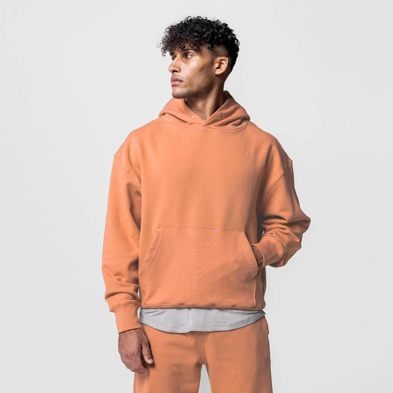 Men Hoodie Heavy Loose Sports Hoodie Solid Color Couple