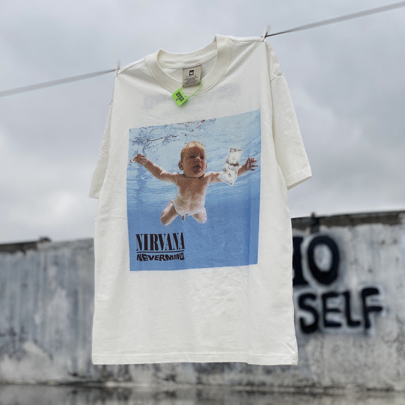 Nirvana T Shirt Nirvana Band Swimming Pool Baby Limited Printing Vintage