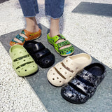 Mens Slide Summer Slippers Men'S Coconut Printed Slippers