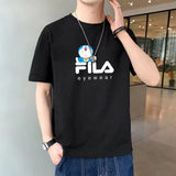 Men T-Shirts Printed Loose Half Sleeve